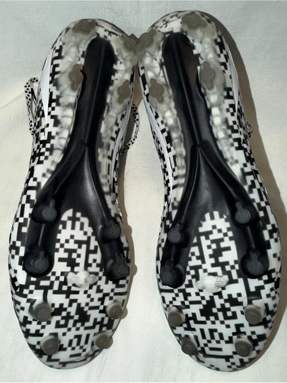 Under Armour Black & White Pixel Camo Soccer Cleats